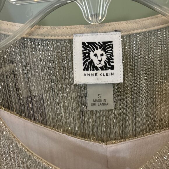 Alexa B Nites Women's Sleeveless Gold Maxi Dress Size 8 Goddess Ethereal Sweater - Picture 7 of 8